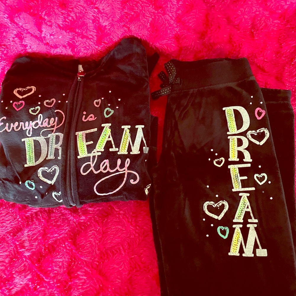 Girls sweat suit size 10-12